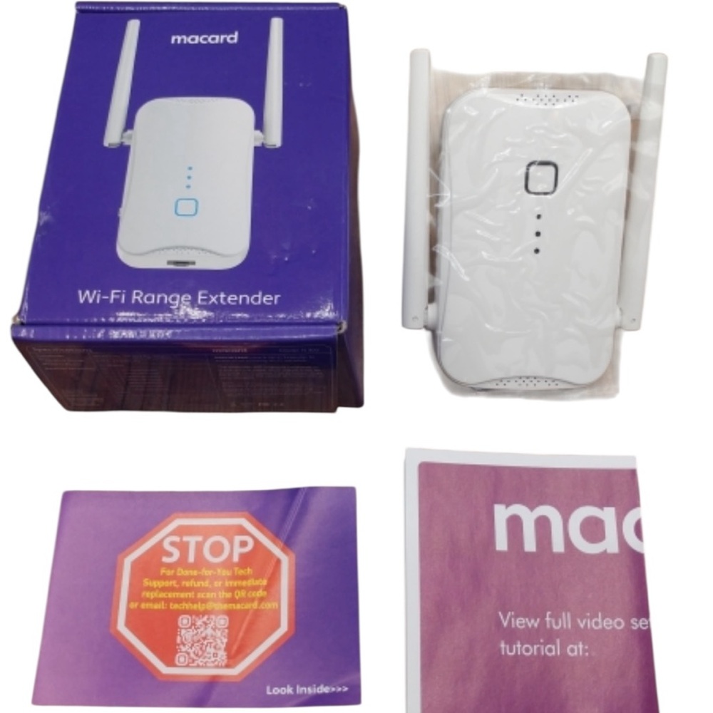 New Macard WiFi Range Extender 300Mbps 2023 Model N300
